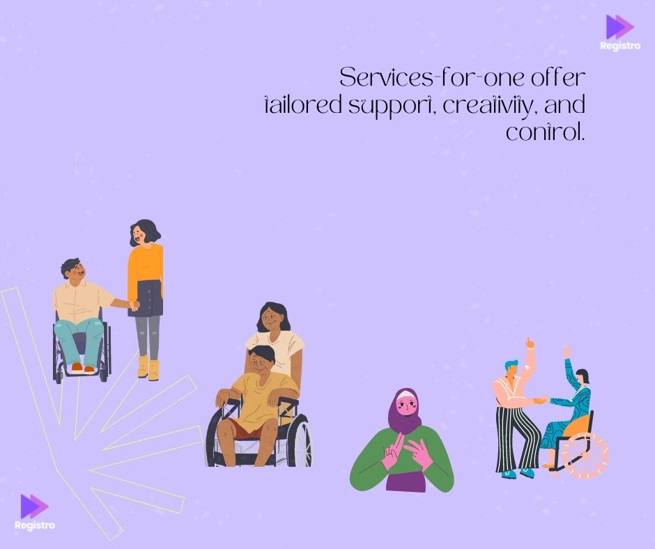 Services-for-one offer tailored support, creativity, and control.