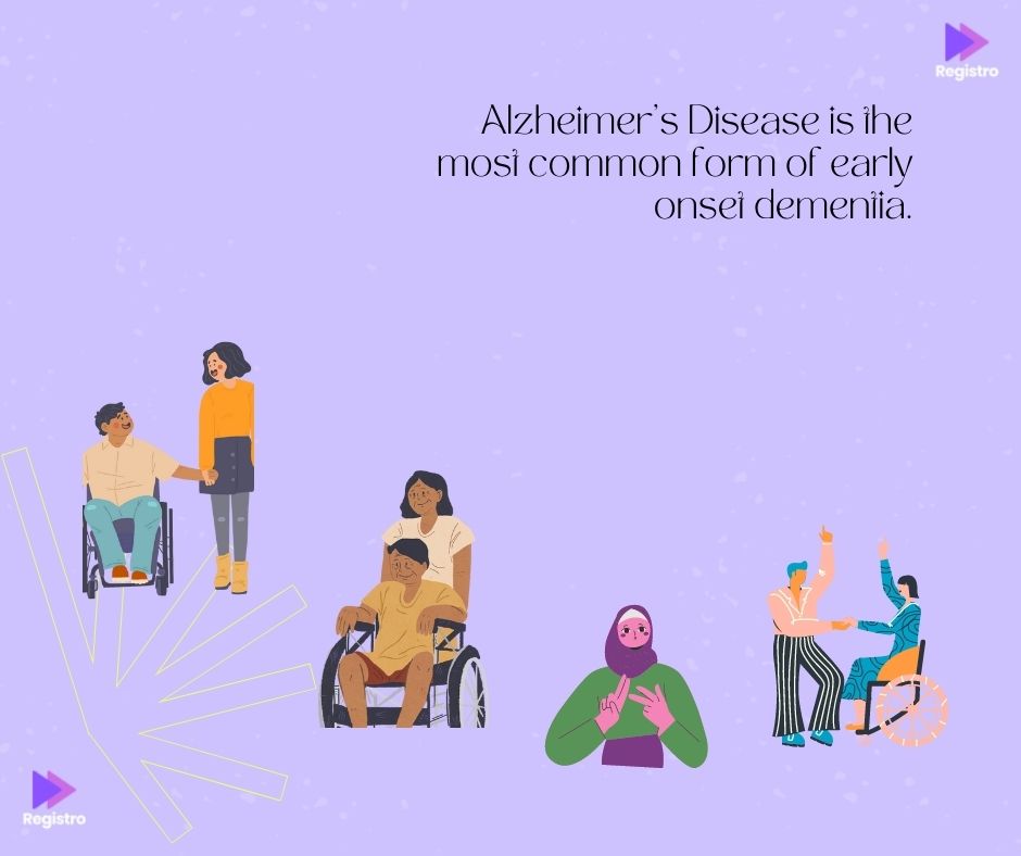 Alzheimer's Disease is the most common form of early onset dementia.